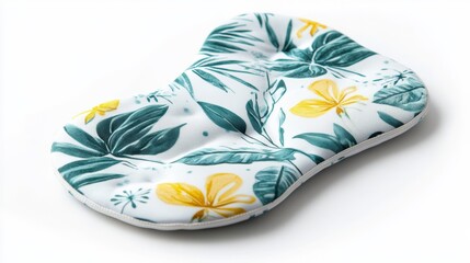 Floral Design Cushion with Leaf Pattern for Comfort