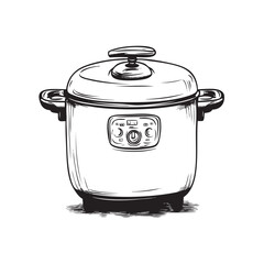 rice cooker illustration
