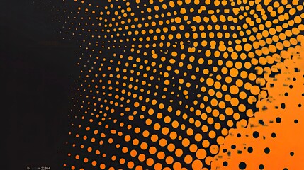 Vector halftone background, orange and black color palette, sports team pattern, vector illustration, vector graphics, background design element, 