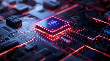 Obraz premium Advanced Smart Energy Management System with AI and Hologram Technology