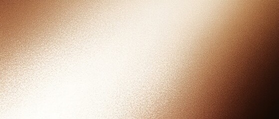 Beige brown grainy gradient background light to dark smooth noise texture banner poster backdrop design