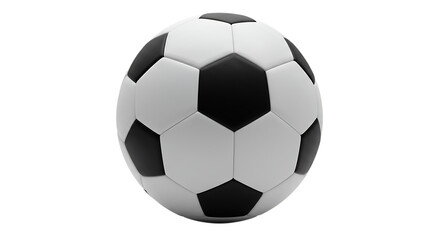 Classic Black and White Soccer Ball Image