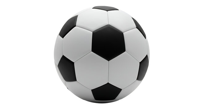Classic Black and White Soccer Ball Image