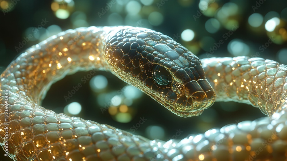 Poster molecular structure of snake venom and how its components contribute to the creation of medical trea