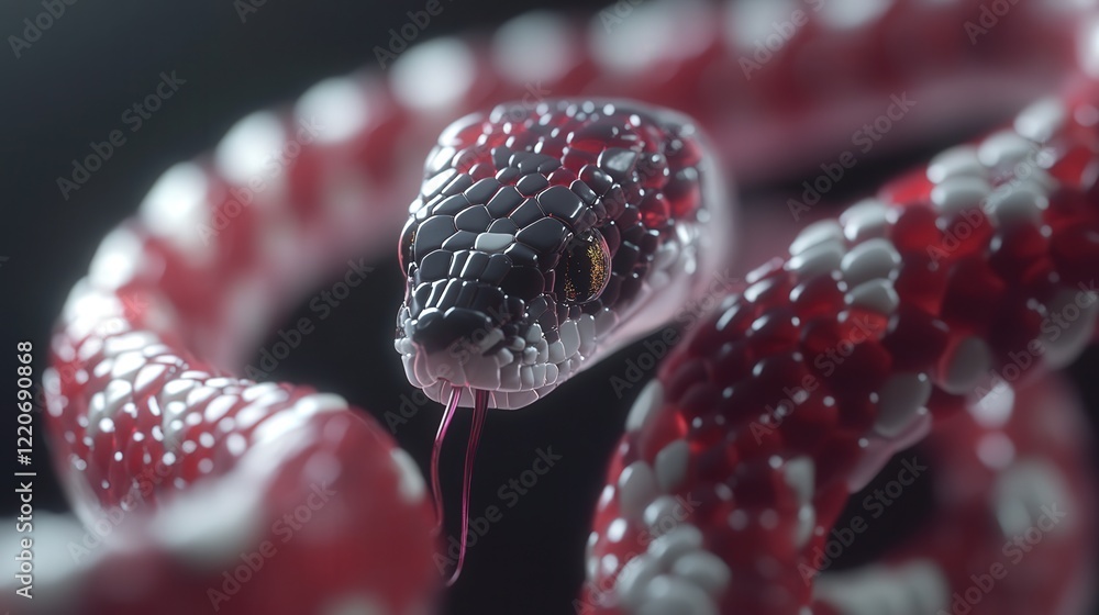 Poster molecular structure of snake venom and how its components contribute to the creation of medical trea