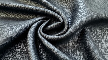 black leather fabric texture background flowing leather surface dynamic leather texture wallpaper on white background