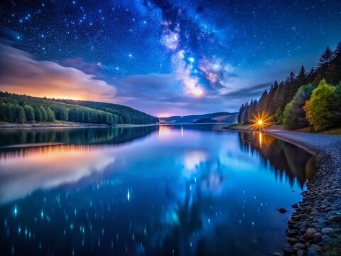 Drozdy Reservoir at Dusk: Low Light Landscape Photography