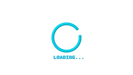 Circle Loading Bar Illustration. Neon Circle Background.
