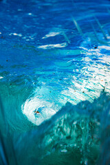 Interior de ola haciendo un tubo