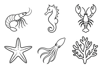 Sea Creature Doodle Pack
