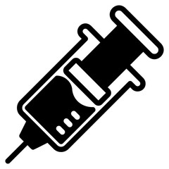 Syringe glyph icon
