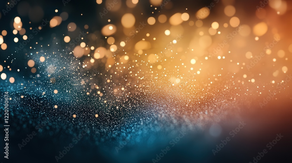 Poster seamless blend of fine and coarse solid particles, creating a gradient effect in texture and density