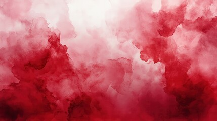 Red heart watercolor texture background for valentine's day and romantic designs