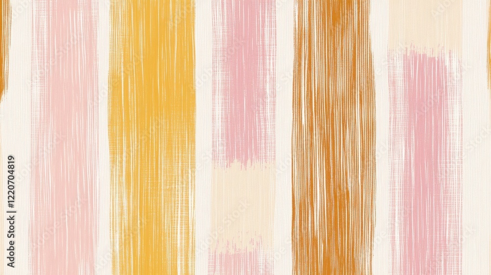 Aufkleber minimalist pastel amber and pink dashed lines creating an elegant background design for modern decor
