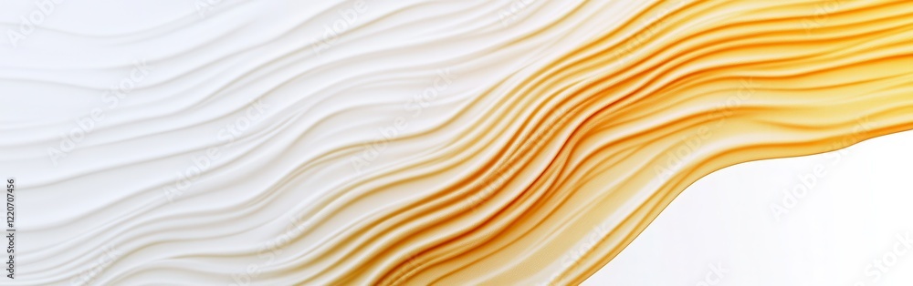 Poster Soft fluid lines on a clean white background creating a serene abstract composition