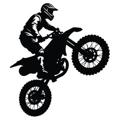 Dirt bike Vector Illustration – High-Quality Adventure Design