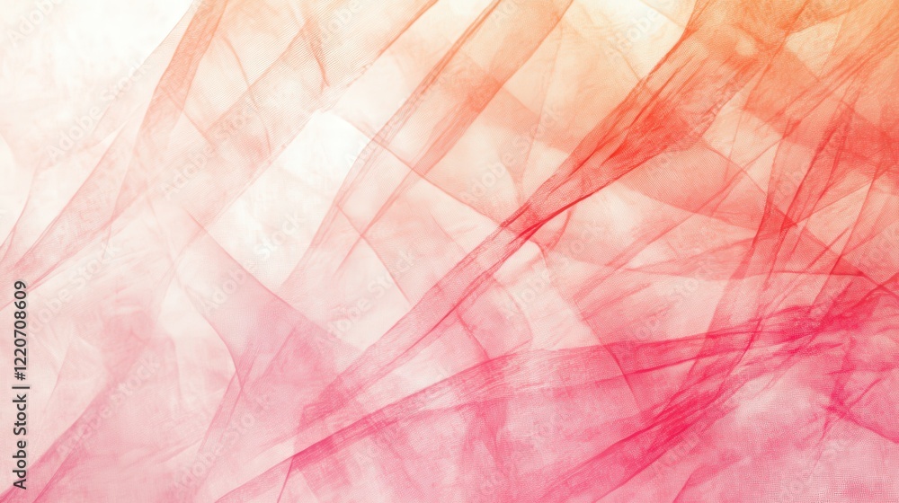 Aufkleber Abstract composition of delicate pencil strokes creating a vibrant interplay of soft colors and textures