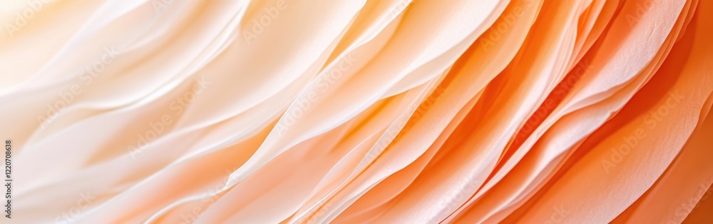 Aufkleber abstract pencil strokes transition through circles in soft shades of peach and cream