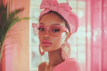 Fashion influencer flaunts pastel styles