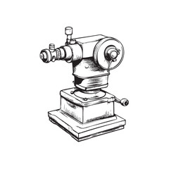 grinding machine isolated on white