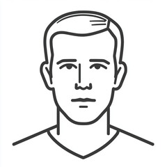 Obraz premium Man Face Icon