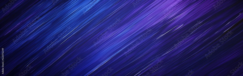 Fototapete Modern striped background featuring a gradient of deep blues and purples with dynamic lines creating a sense of movement