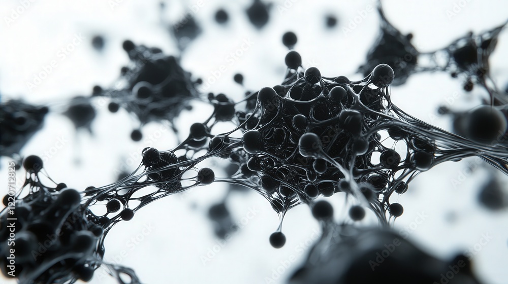 Poster artistic representation of particles forming a lattice structure, symbolizing the order within chaos