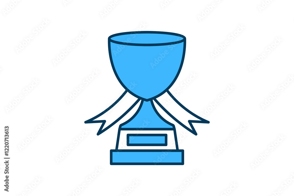 Poster trophy icon. icon related to start up. suitable for web site, app, user interfaces, printable etc. f