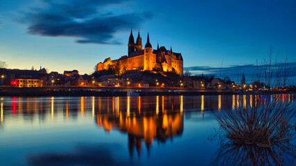 Albrechtsburg - Mei&szlig;en at night
