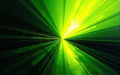 Fototapeta premium Abstract Radiating Green and Yellow Lines