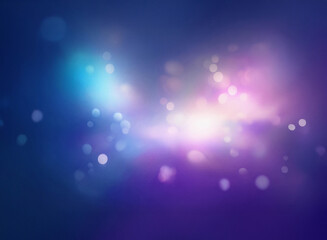 A grainy, textured abstract image with a nebula-like effect.  Soft, glowing colors of blue, purple, and pink blend together, creating a dreamy, ethereal atmosphere.  The bokeh effect adds depth and lu