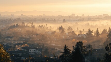 Visual impact of seasonal fire smoke on urban landscapes in [location] an environmental analysis