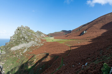 Landscape photo of the Valley Of The Rocks in Exmoor National Park