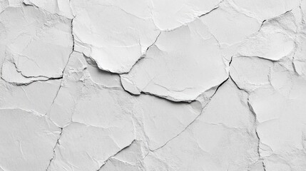 Fototapeta premium Gray color on white crumpled and creased paper poster texture background
