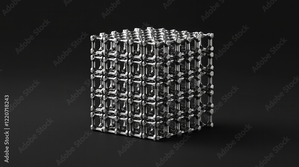 Aufkleber solid particles shaped like cubes, stacked with precision to showcase their structural stability.