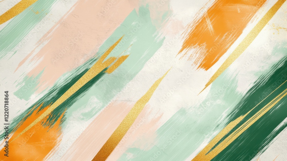 Poster elegant pencil strokes in muted mint tones create a harmonious blend of colors for sophisticated dec