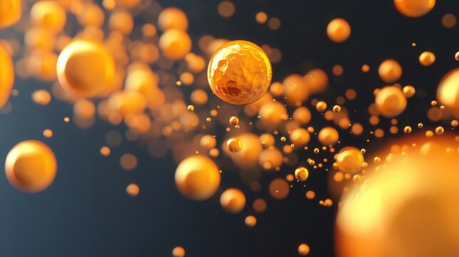 Tiny solid particles floating in a liquid medium, beginning to settle into a dense layer.