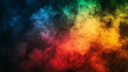 Colorful smoke pattern creating a vibrant abstract background.