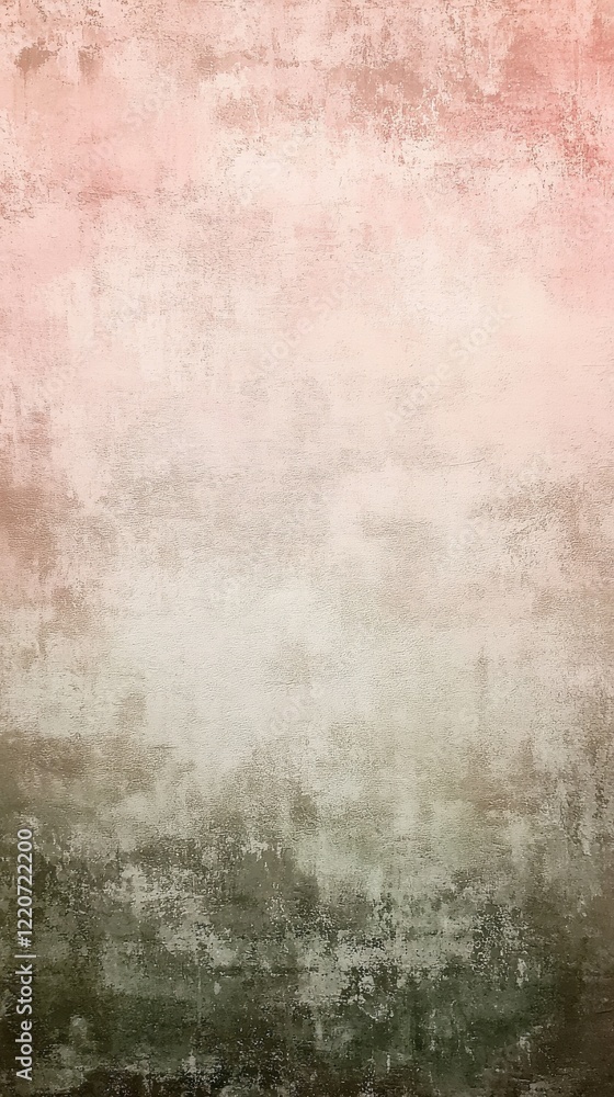 Poster Smooth gradient background transitioning from soft pink to muted green in artistic texture