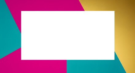 Fototapeta premium A bold color block background with an asymmetrical blank area. Modern Graphic Design