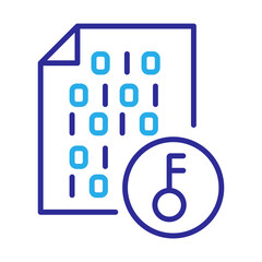 Data Encryption Icon – Document with Lock Representing Secure Information
