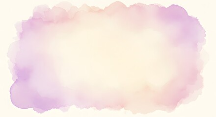 A soft watercolor splash with blank space integrated into the design. Abstract and Minimalist Background