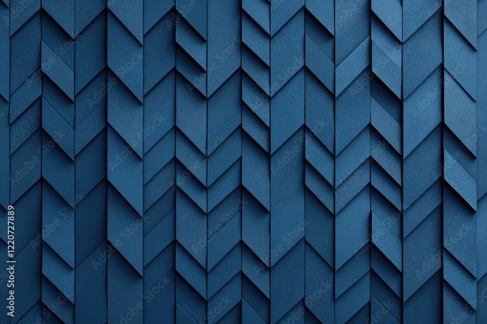Poster Angular Minimalistic Dark Navy Design with Soft Textures and Geometric Patterns