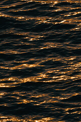 Textura de la superficie del agua de mar, olas del mar 