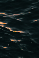 Textura de la superficie del agua de mar, olas del mar 