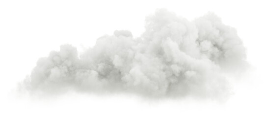 Clip art smooth white clouds environmental isolated transparent backgrounds 3d render png