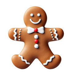 gingerbread man isolated on white background