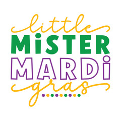 Mardi Gras Saying SVG Design