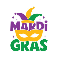 Mardi Gras Saying SVG Design