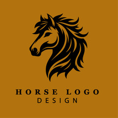 Majestic Horse Head Illustration in Black and White with Flowing Mane – Perfect for Equestrian Logos, Branding, and Artistic Projects – Vector Art  © Faiza's World